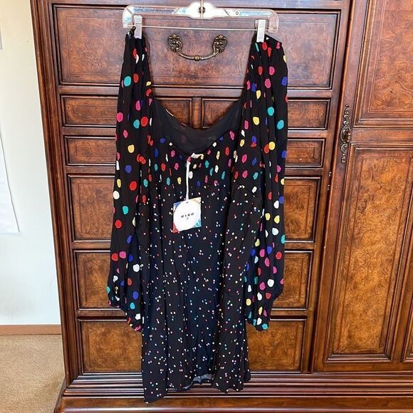 Nwt Riox with Target collaboration multi colored polka dot dress - Picture 3 of 11